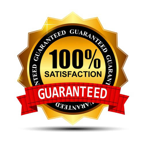 100% customer satisfaction badge
